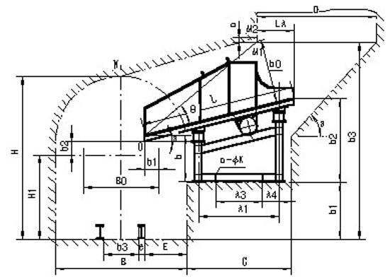 振動(dòng)放礦機(jī)結(jié)構(gòu)圖