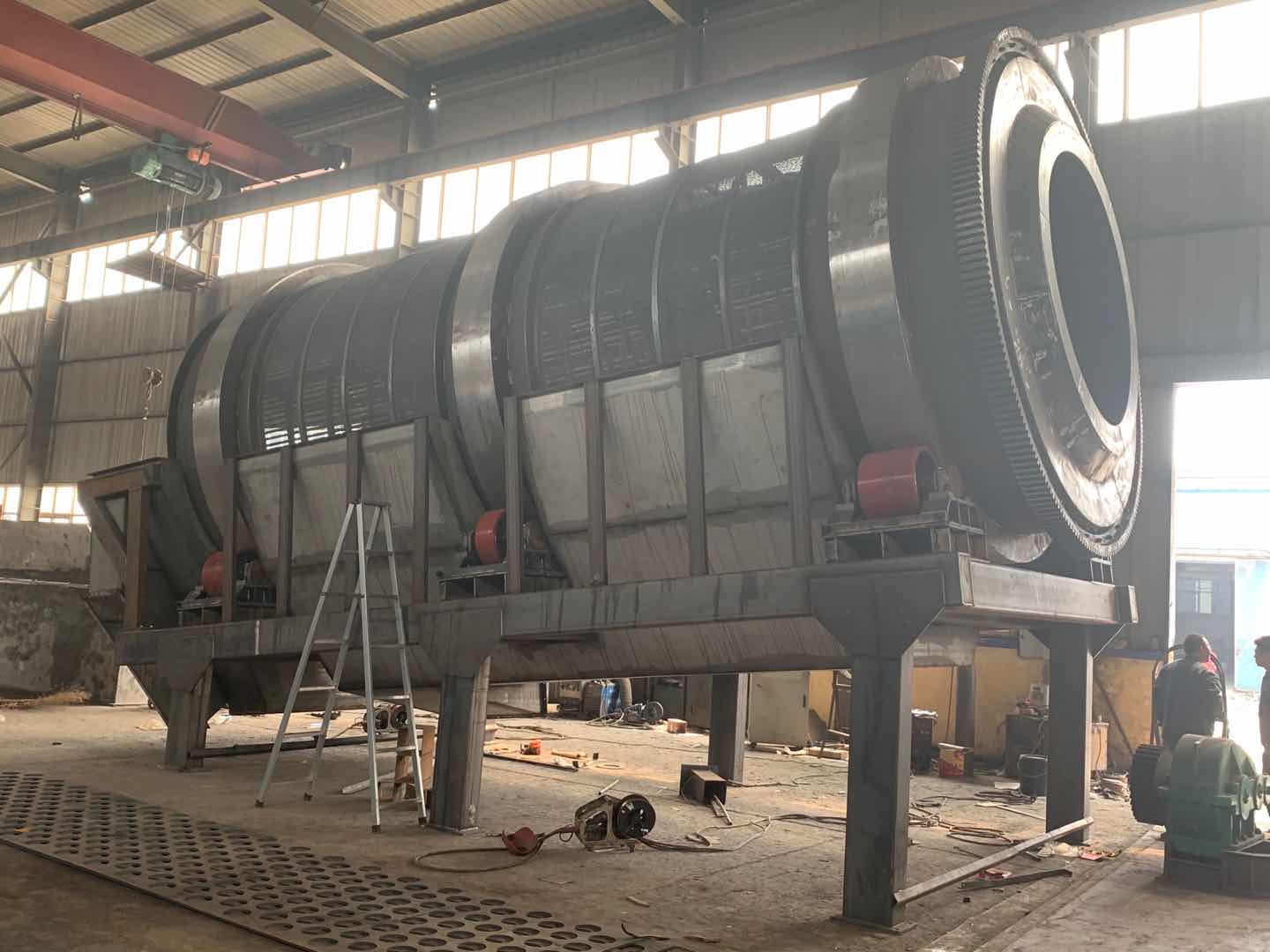 建筑垃圾、混凝土廢料專用滾筒篩分機介紹